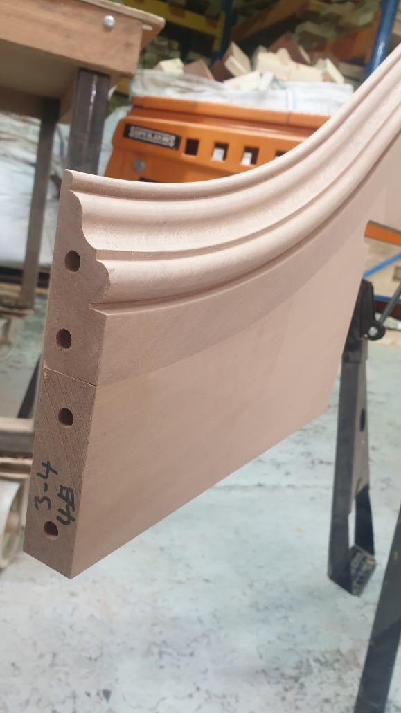 Bespoke handrails CNC services Curved skirting boards 3D modelling software 5 axis CNC technology Custom-made hardwood Measuring equipment Forward-thinking design team London Dry-joint Tread nosings State of the art