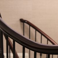 Curved handrail section