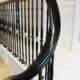 Black handrail wreath