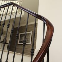 Black Walnut wreathing handrail